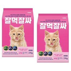 잘먹잘싸 고양이사료2K X 2 황금변 전연령 건식사료 연어