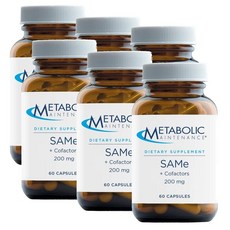 메타볼릭 샘이 + 코팩터스 위드 마그네슘 칼슘 비타민B6 엽산 캡슐 Metabolic Maintenance Same + CoFactors, 60정, 6개