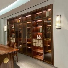 바 디스플레이 와인 캐비닛 거실 쇼케이스 코너 유리 양주 냉장고 Vitrinas De Vidrio 가구, 1) Ash wood