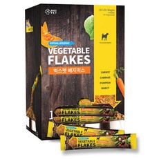  벅스펫 베지스틱 베지믹스 120개입 X 4g 강아지 건조 야채 채소 믹스 후레이크, 1개 