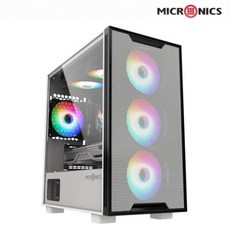 마이크로닉스 GH2-Metal 강화유리 화이트 PC케이스, 단일상품