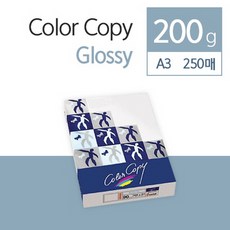 ♪앵콜상품♬♩ a4봉투 카피어랜드 복사 칼라 인쇄 용지 200g 유광 (k!W♭h) A3 250매