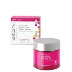 Andalou Naturals 1000 로즈 뷰티풀 데이 크림 센서티브, 50g, 1개