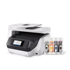 HP 오프스젯 8730 팩스복합기+1200ml 무한공급기 | 무선 | 설치배송