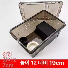 파충류 케이지 사육장 게코 도마뱀 렉사 히팅패드 렉, 1개, 중간 블랙음식 그릇음식 그릇피하기