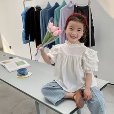 여아퍼프블라우스