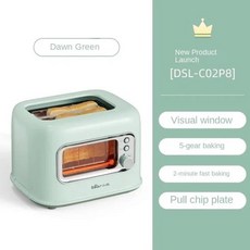 제빵기 반죽기 오븐기 업소용 발효기 제빵 미니 베어 토스트 메이커 완전 자동 빵 기계 아침 샌드위치용, 08 Green2_02 미국