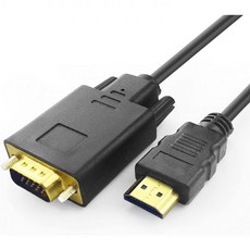 HDMI VGA 케이블 1080P 남성 M 비디오 컨버터 코드 어댑터 데스크톱 노트북 DVD 15핀 D SUB HDTV 모니터 프로젝터 6피트, 10 Feet, 2개