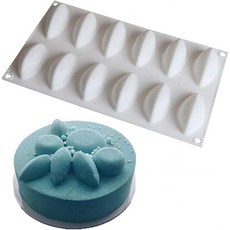 XKONG 카스텔라 틀 몰드 식빵 베이커리 퀘넬 실리콘 조개 껍질 케이크 모양 프랑스 디저트 무스 화이트 페이스트리 베이킹 붙지 않는 장식 베이킹웨어 Q1293388, 1개