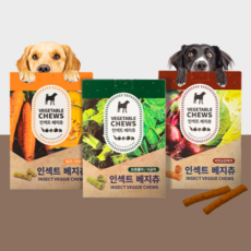 알러지 걱정없는 인섹트 베지츄 강아지 애견 야채간식, 비트&양배추(10gx10개입), 3개