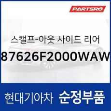아반떼AD/뉴 아반떼AD 순정 사이드미러 커버(백미러 스캘프) 우측(폴라 화이트) (색상 폴라 화이트) (87626F2000W, 1개