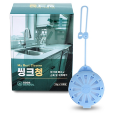소다스쿨 씽크대 배수구 세정제 씽크청, 10g, 40개