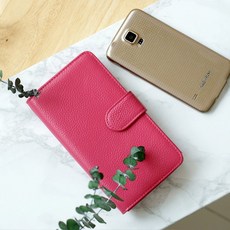 소가죽통장파우치