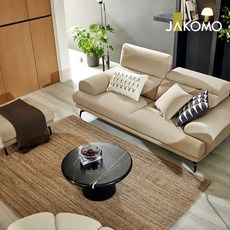 자코모 루디아 3인 기능성 세레나 패브릭 소파+스툴, 세레나화이트