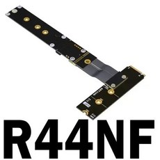 M.2 NVMe SSD 솔리드 스테이트 드라이브 익스텐션 케이블 90 도 회전 지지대 PCI-E 3.0x4 풀 스피드 PCIe 세대 3 32G/bps, 03 R44NF, 01 0.05m, 1개