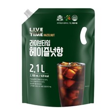 [태웅식품본사] 라이브타임 헤이즐넛향, 12개, 2.1L