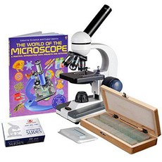 AmScope M150C-50WM-50P100S 컴파운드 단안경 현미경 WF10x and WF25x 접안, 상세내용참조