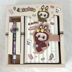 문구보따리 라부부 카피바라 다이어리 다꾸 다이어리꾸미기세트, 라부부_옐로우