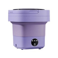 휴대용 대용량 세탁기 반 자동 세척 접이식 여행용 6.5L, 12 6.5L Purple US_01 중국