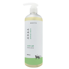 아껴주다 저자극 고양이 샴푸, 500ml, 6개