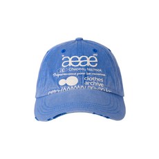 테온셀 AEAE WEB LOGO DAMAGED CAP [BLUE] - aeae모자