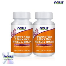 나우푸드 맥주효모&블랙마카 60정 (4개월분)