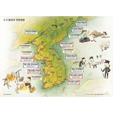 생각날기 역사그림연표 한국근현대사 학습그림 지도자료 [48매]