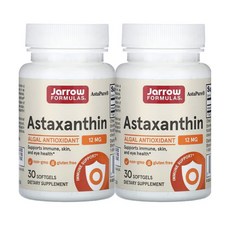 아스타잔틴 자로우 포뮬러스 12mg 소프트젤 30정 2통, 2개