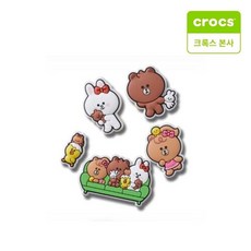 [AK PLAZA] [크록스본사]라인 프렌즈 5팩 지비츠 10012727