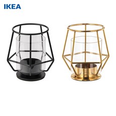 IKEA 미니양초홀더 인테리어소품 테이블 식탁 인테리어, 블랙