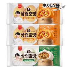 삼립 피자호빵 2봉 + 야채호빵 1봉, 1세트, 360g