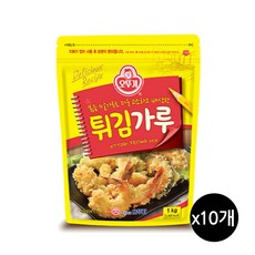 오뚜기 튀김가루, 10개, 1kg