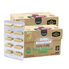 SPH 뉴질랜드 밀크씨슬 70 000mg ﻿실리마린 800mg 60캡슐 (2개월분) x2, 2개, 60정