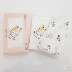 아가방 소띠 신생아을 위한 코코 면 가제수건 10매
