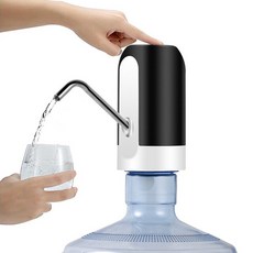 샤오미 물 디스펜서 자동 물 병 펌프 USB 충전 물 펌프 원 클릭 스위치 음료 펌프 디스펜서, 01 black Electric, 1개