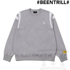 빈트릴 컬러배색 오버핏 맨투맨 BA241RM003 GR