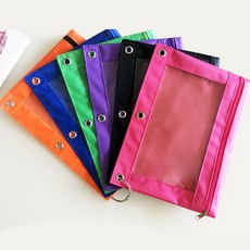 글로벌셀러창업연구소 삼공 투명 옥스포드 화안 사무실 문구용 대용량 칼라 수납가방 서류봉투, 귤색