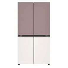 [색상선택형] LG전자 디오스 오브제컬렉션 4도어 냉장고 메탈 870L 방문설치, 상(핑크),