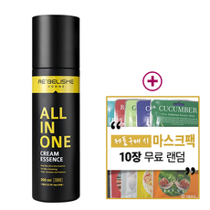 르벨리쉬 옴므 올인원 크림에센스200ml 대용량+마스크팩10장증정!, 개