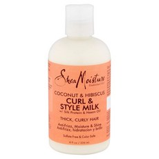 시어 모이스처 코코넛 히비스커스 컬 스타일 밀크 8온스 235ml 6팩, 6개