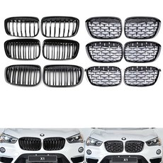 전면 센터 스포츠 그릴 ABS BMW X1 F48 F49 17-19년형, D