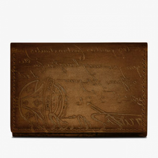 벨루티 카드 지갑 IMBUIA_NEO-JOUR-V2 Imbuia Scritto Leather Card Holder