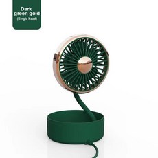차량용선풍기 서큘레이터 화물차차량용 usb 자동차 팬 단일/이중 헤드 유연한 구즈넥 3 속도 USB 냉각 저소음 휴대용 자동 쿨러 공기 액세서리, 01 Single Green, 없음