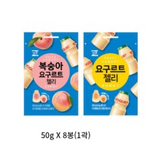 서주 요구르트 젤리 복숭아 요구르트 젤리 50g(8봉입)(1곽), 400g, 1개