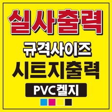반달 PVC 켈지 실사출력 무광코팅 시트지 옥외광고 출력대행 업소광고 포스터