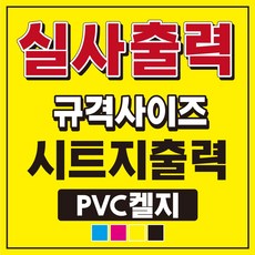 반달 PVC 켈지 실사출력 무광코팅 시트지 옥외광고 출력대행 업소광고 포스터 상품 이미지