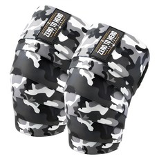 ZERO TO HERO 獨家健康迷彩護膝迷彩, 1雙, BLACK CAMO
