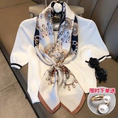 쁘띠 쿨 엣지 서양풍의 빅 스카프 여백타이스타올 봄가을 얇은 스카프 신품 스카프 장식 넥타올 스튜어디스 숄