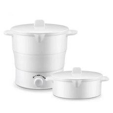 여행용 냄비 접이식 국수 미니 음식 밥솥 다기능 기숙사 220V 스티머 요리 전기 기계, Folding Pot, EU, 1개