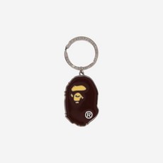 베이프 에이프 메탈 헤드 열쇠고리 브라운 BAPE Ape